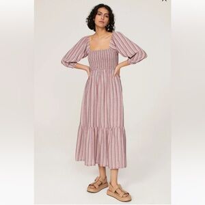 Striped Midi Dress by Marine Layer.